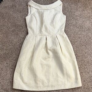 Solar cream and silver high neck dress size 34